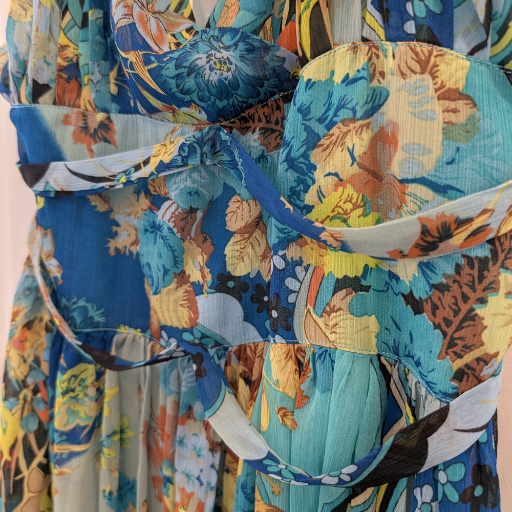 Vibrant Floral Halter Dress - Picture 8 of 8